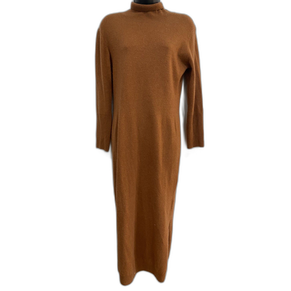 Cashmere NAADAM Size S turtleneck Dress With Slits Midi Maxi Msrp: $298.00